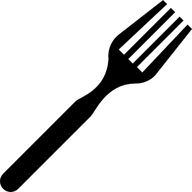 Fork clipart black, Fork black Transparent FREE for download