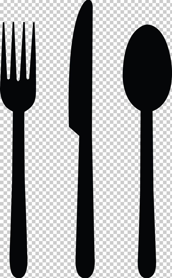 Knife Fork Spoon Cutlery PNG, Clipart, Black And White, Clip