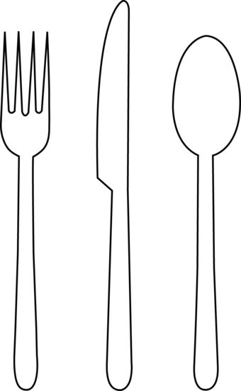 Free Fork Outline, Download Free Clip Art, Free Clip Art on
