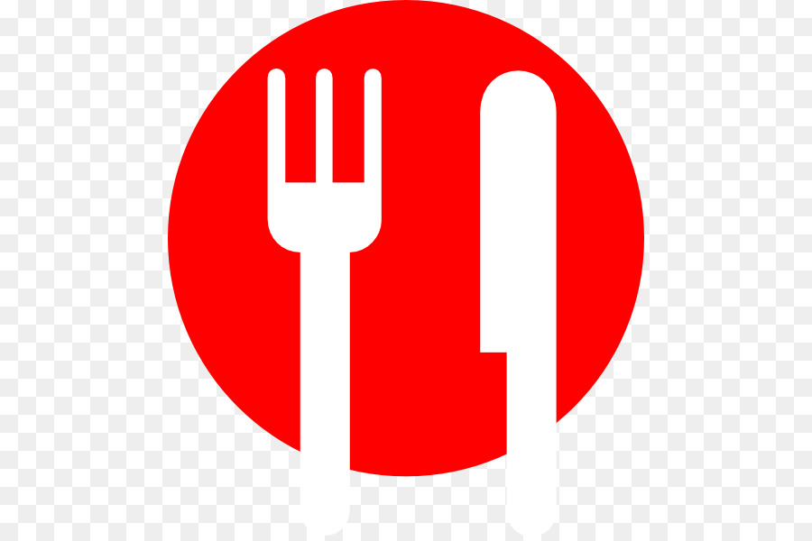 Fork clipart red.