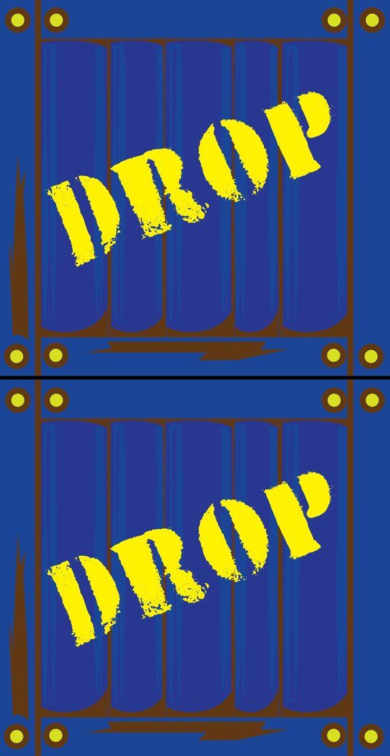 Blue Supply Drop Box for Fortnite theme birthday party