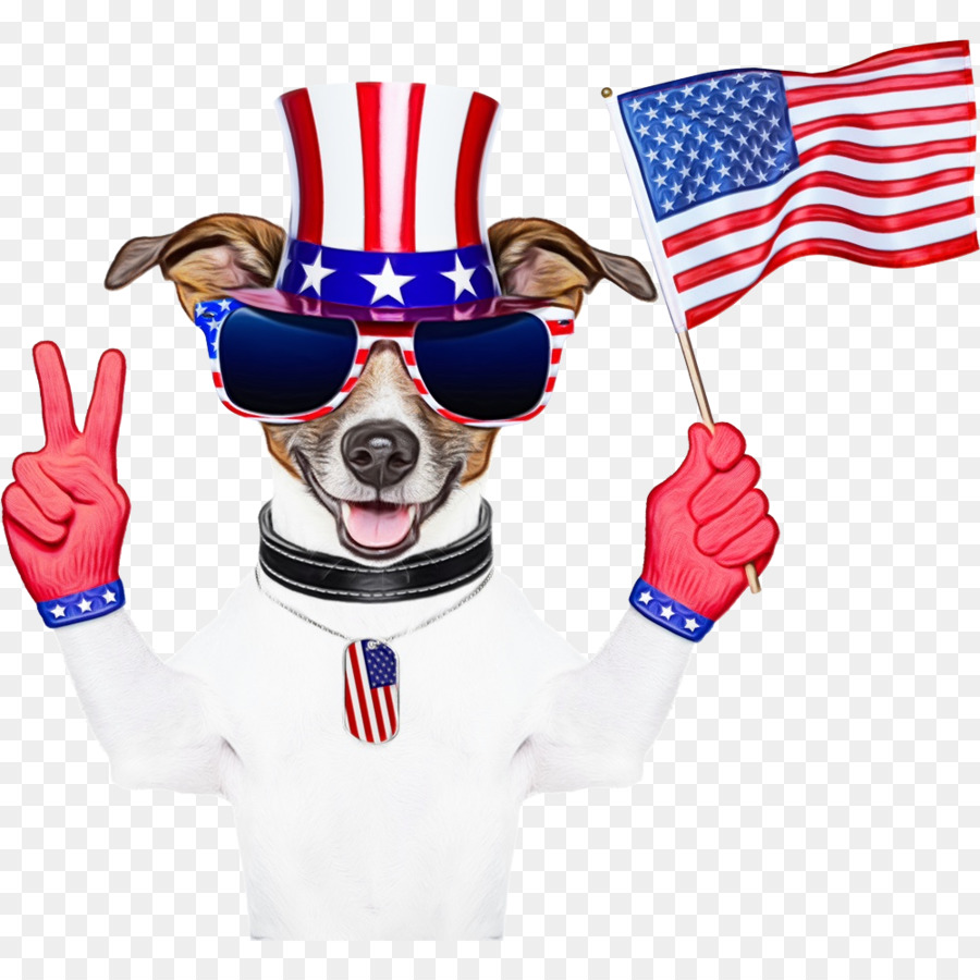 fourth of july clipart dog