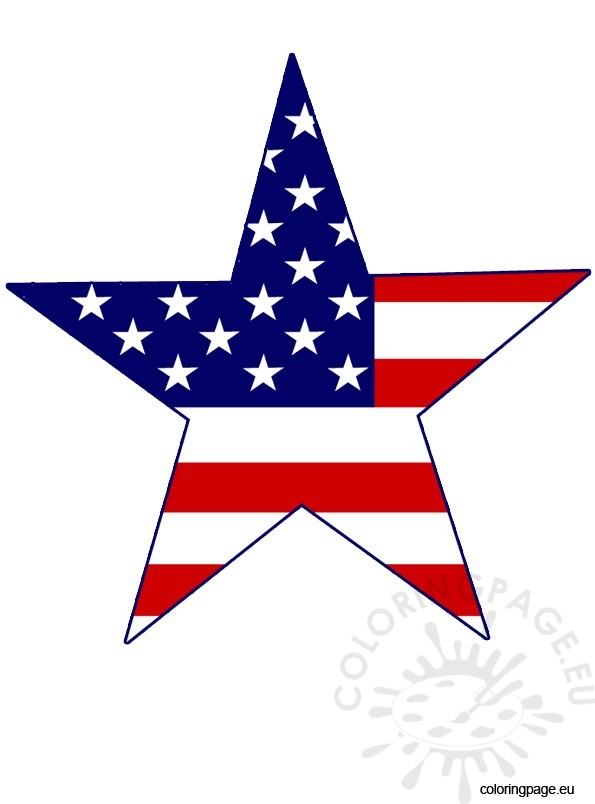 4th Of July Star clipart