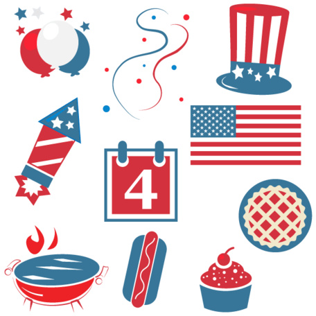 Free Happy Fourth of July Cliparts Clipart and Vector