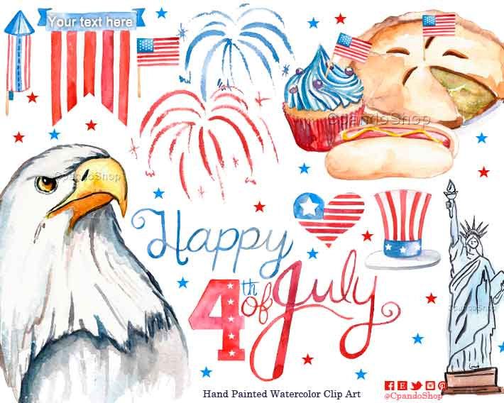 4th of July Clipart, July