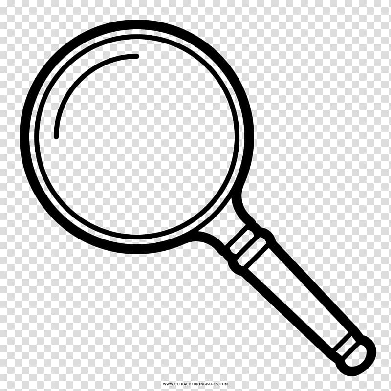Magnifying glass drawing.