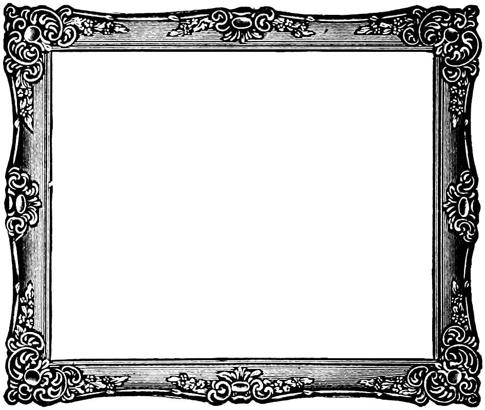 Free victorian frame.