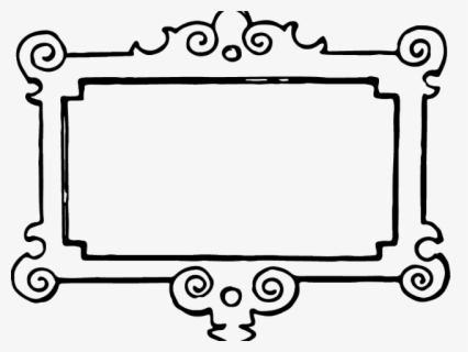 Free Picture Frame Black And White Clip Art with No
