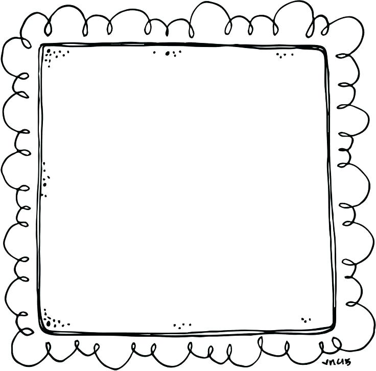 frame clipart black and white square