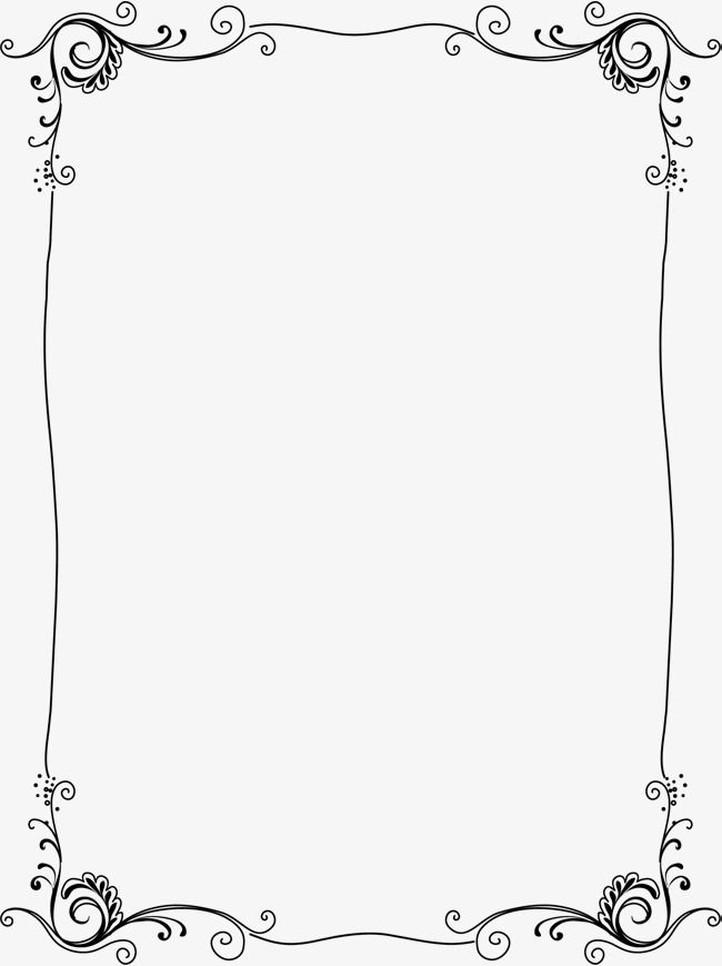 frame clipart black and white vertical
