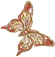 Animated glitter butterflies.