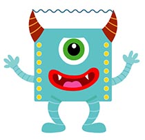 monster clipart colorful