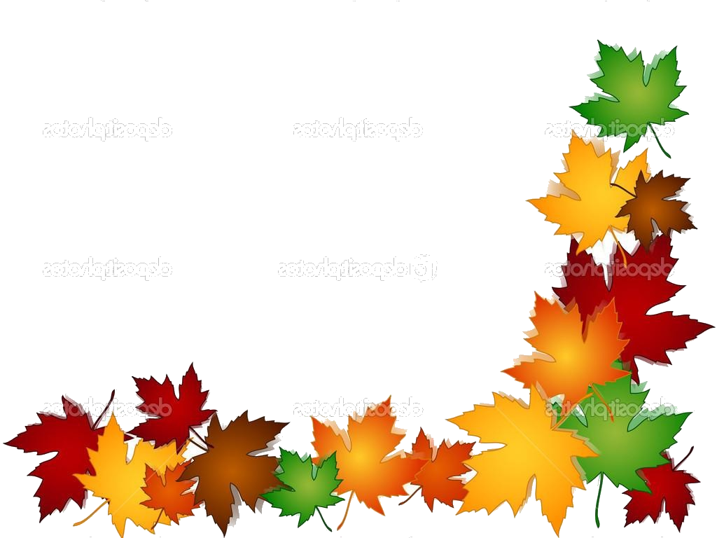Fall Border X Free Autumn Clipart Backgrounds Harvest Clip