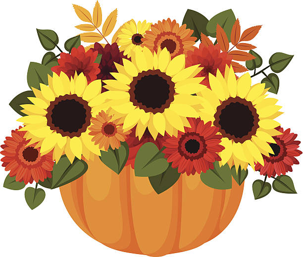 free autumn clipart sunflower