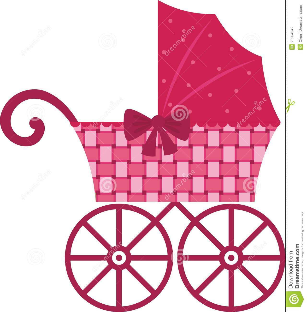 Free baby carriage clipart