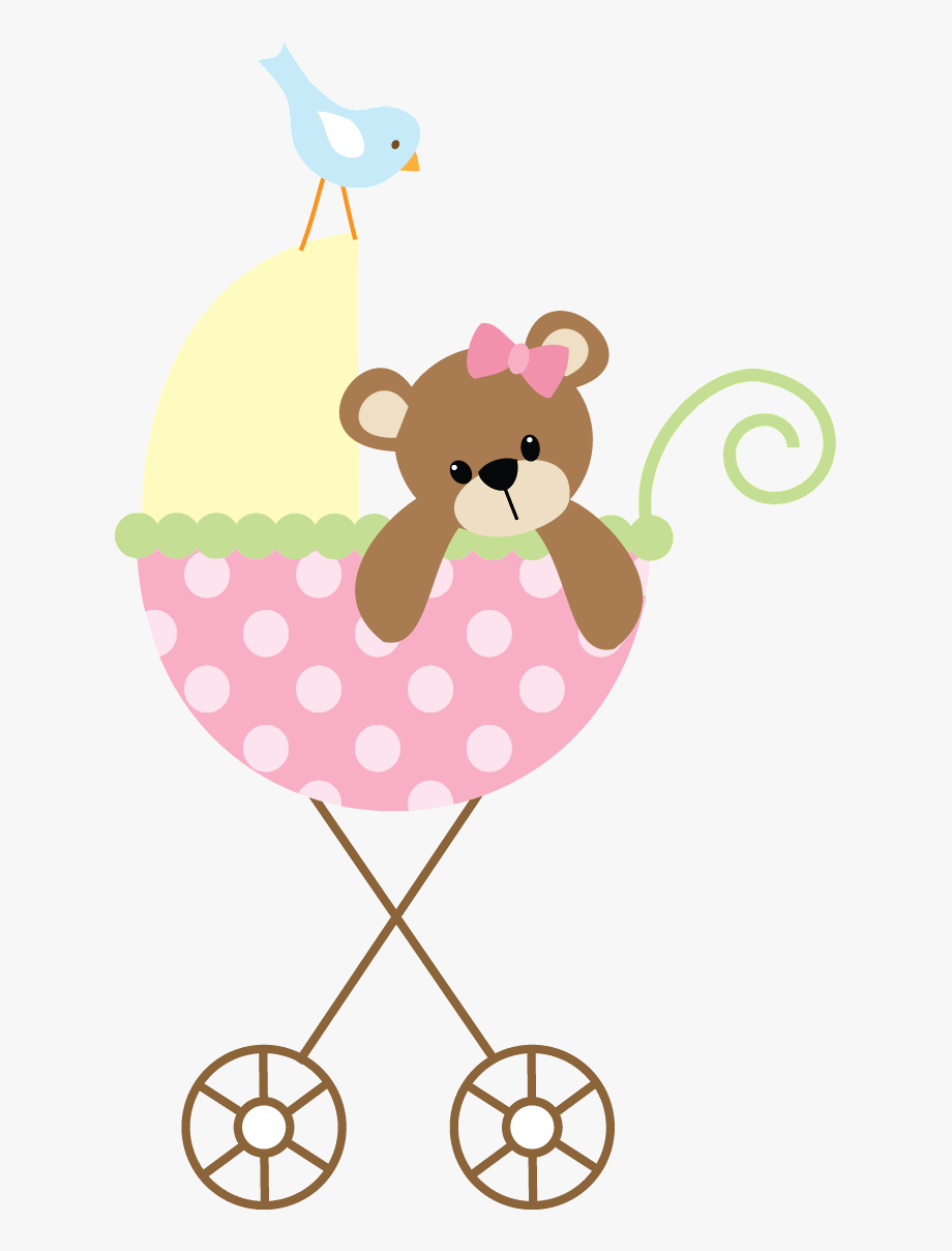 Baby Clipart Girl Cute Pink Baby Carriage