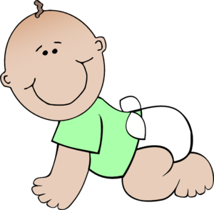 Neutral Baby Crawling Clip Art at Clker