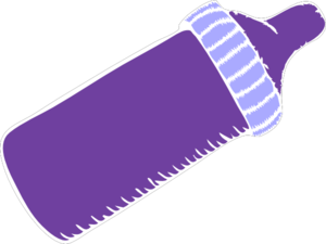 Purple Baby Bottle Clip Art at Clker