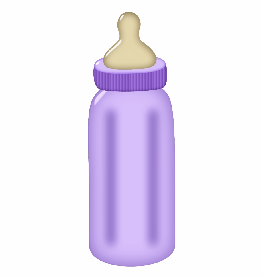 Purple Baby Bottle Clip Art, Transparent Png Download For