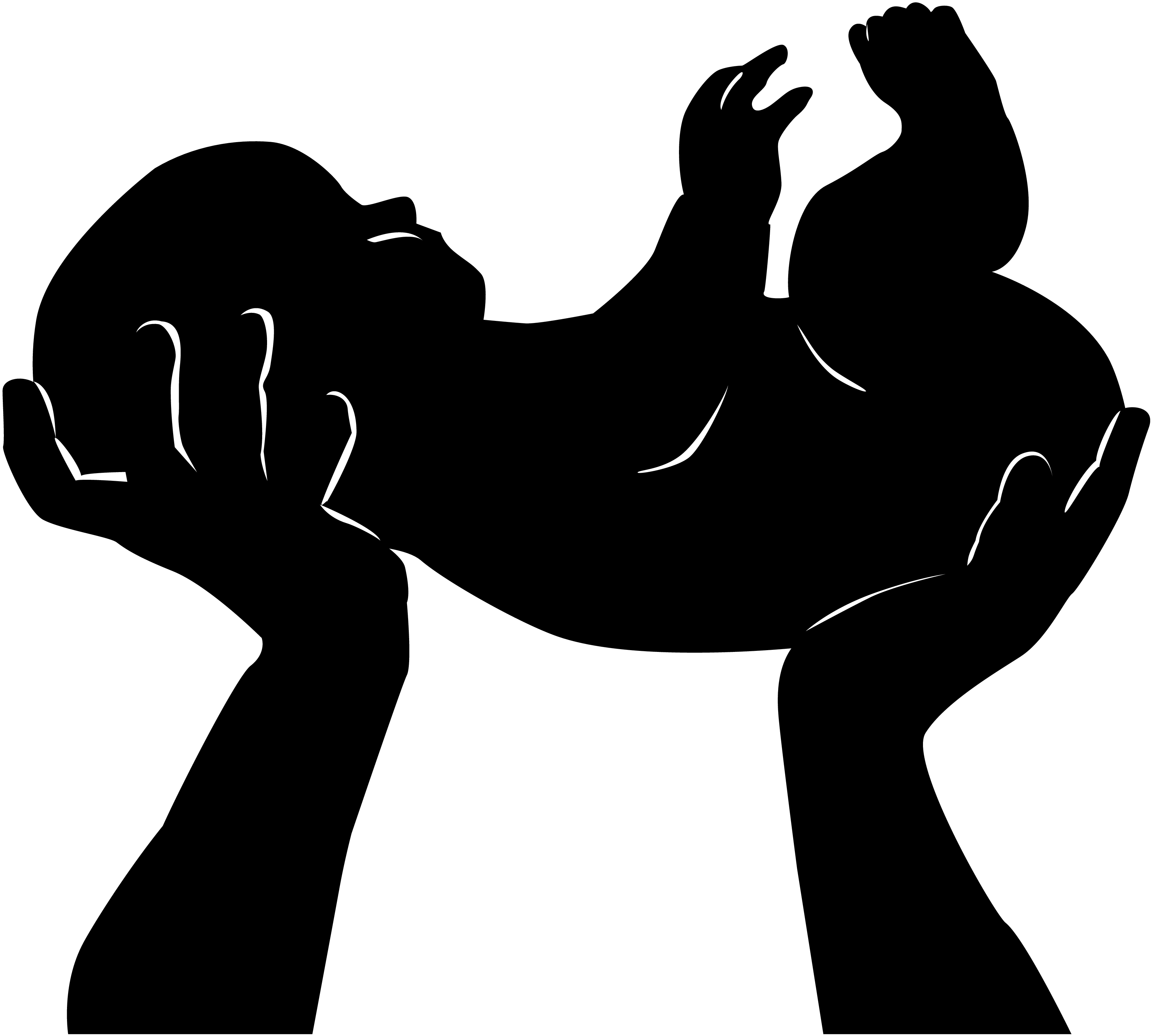 Free baby silhouette.