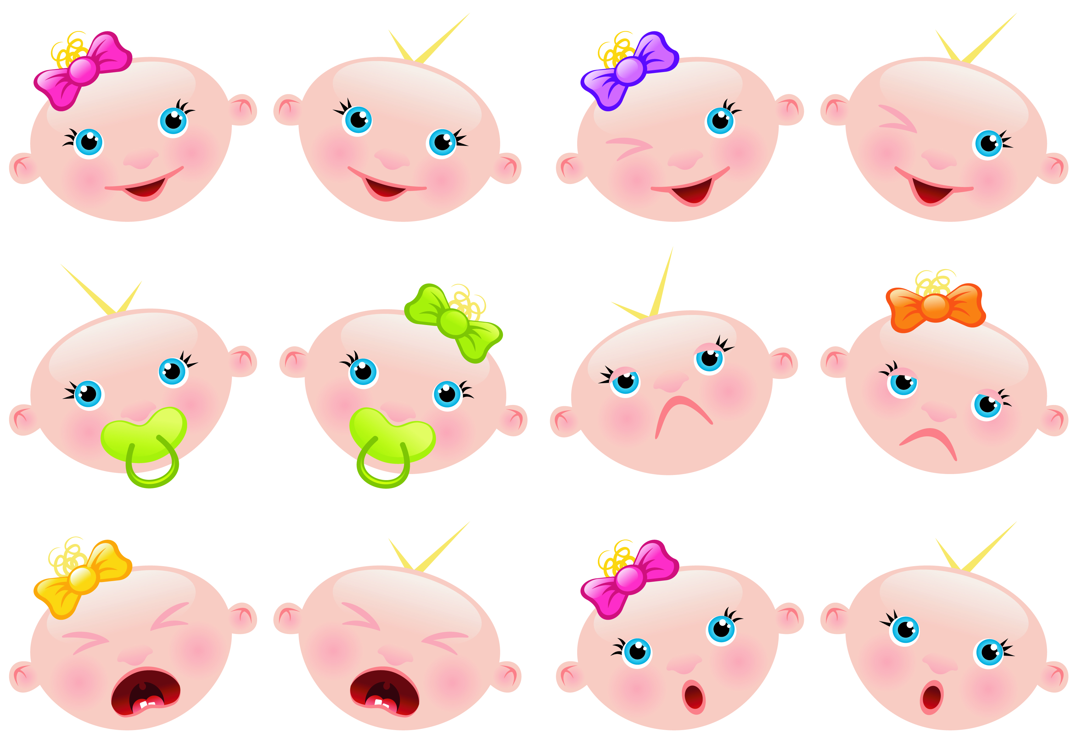 free baby clipart vector