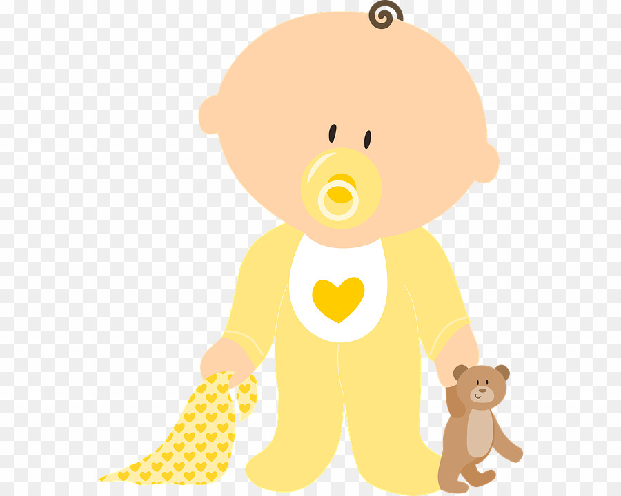 Baby Yellow cliparts image pack with transparent images for