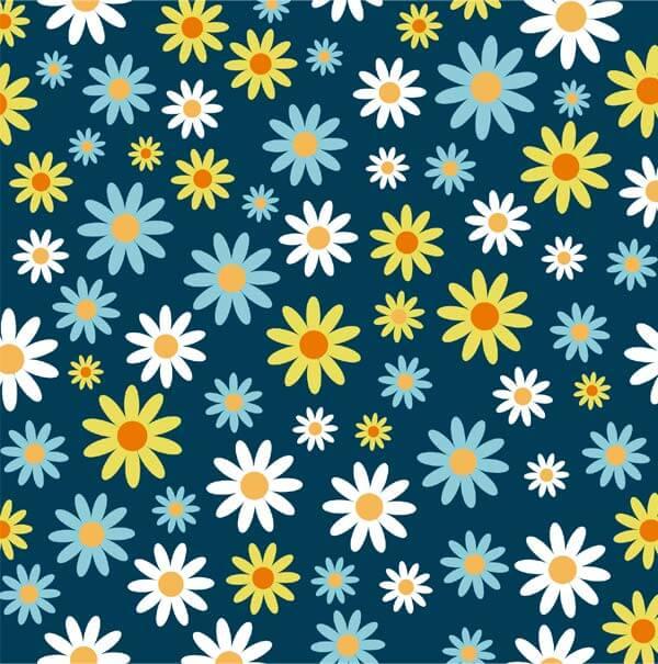 Daisy pattern vector.