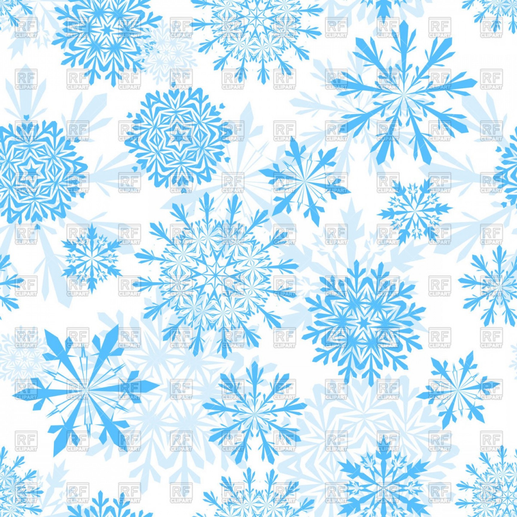 Free Snowflake Background Clipart Seamless Winter Background