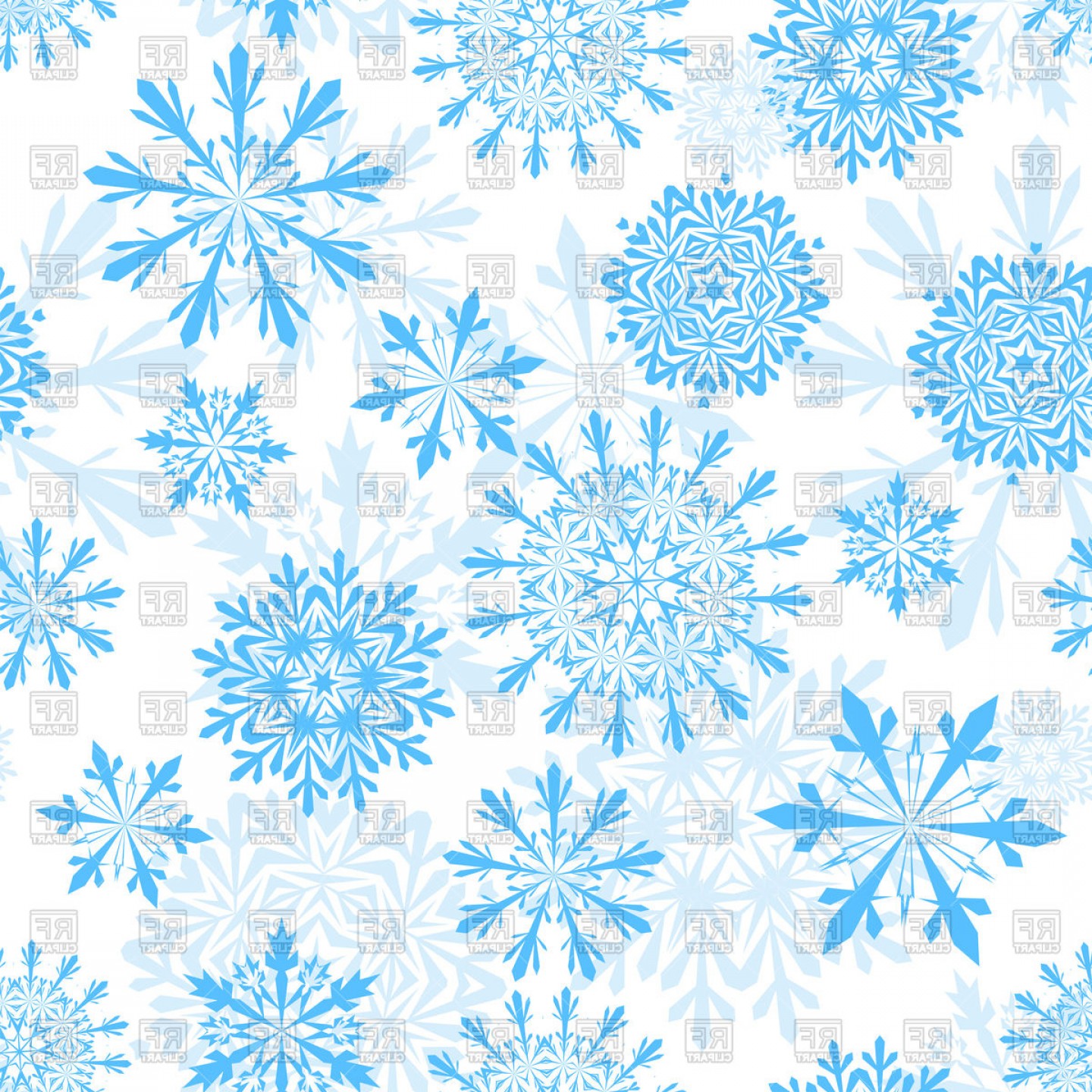 Free Snowflake Background Clipart Seamless Winter Background