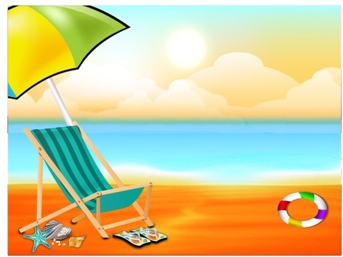 Beach background clipart free vector download