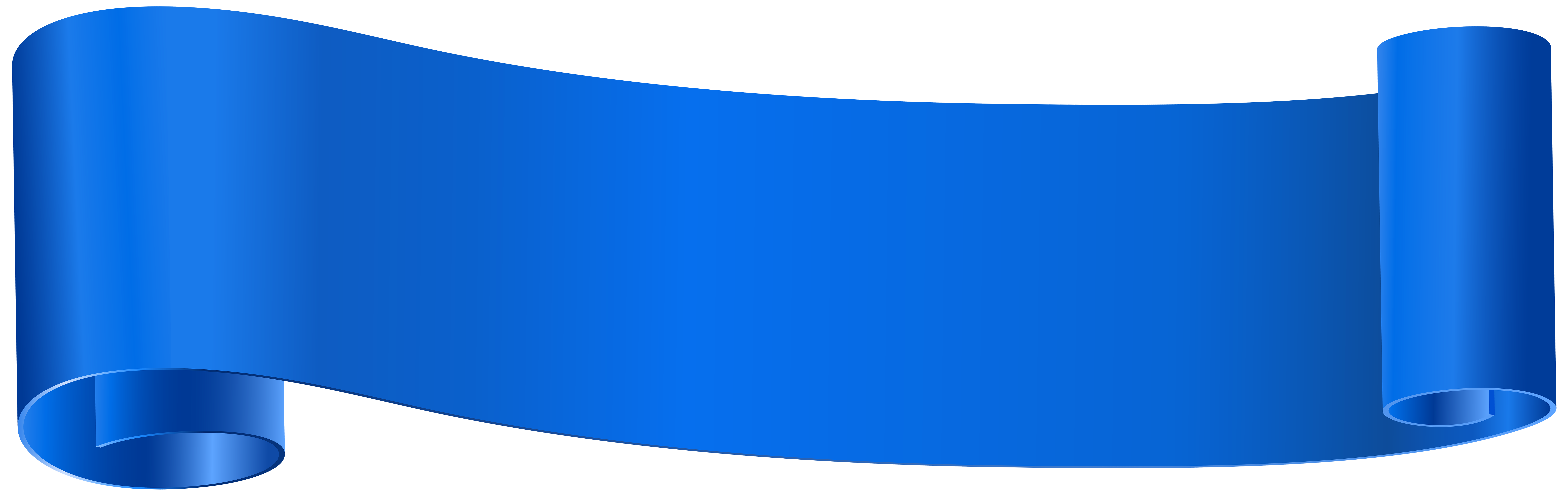 Blue Banner Clip Art PNG Image