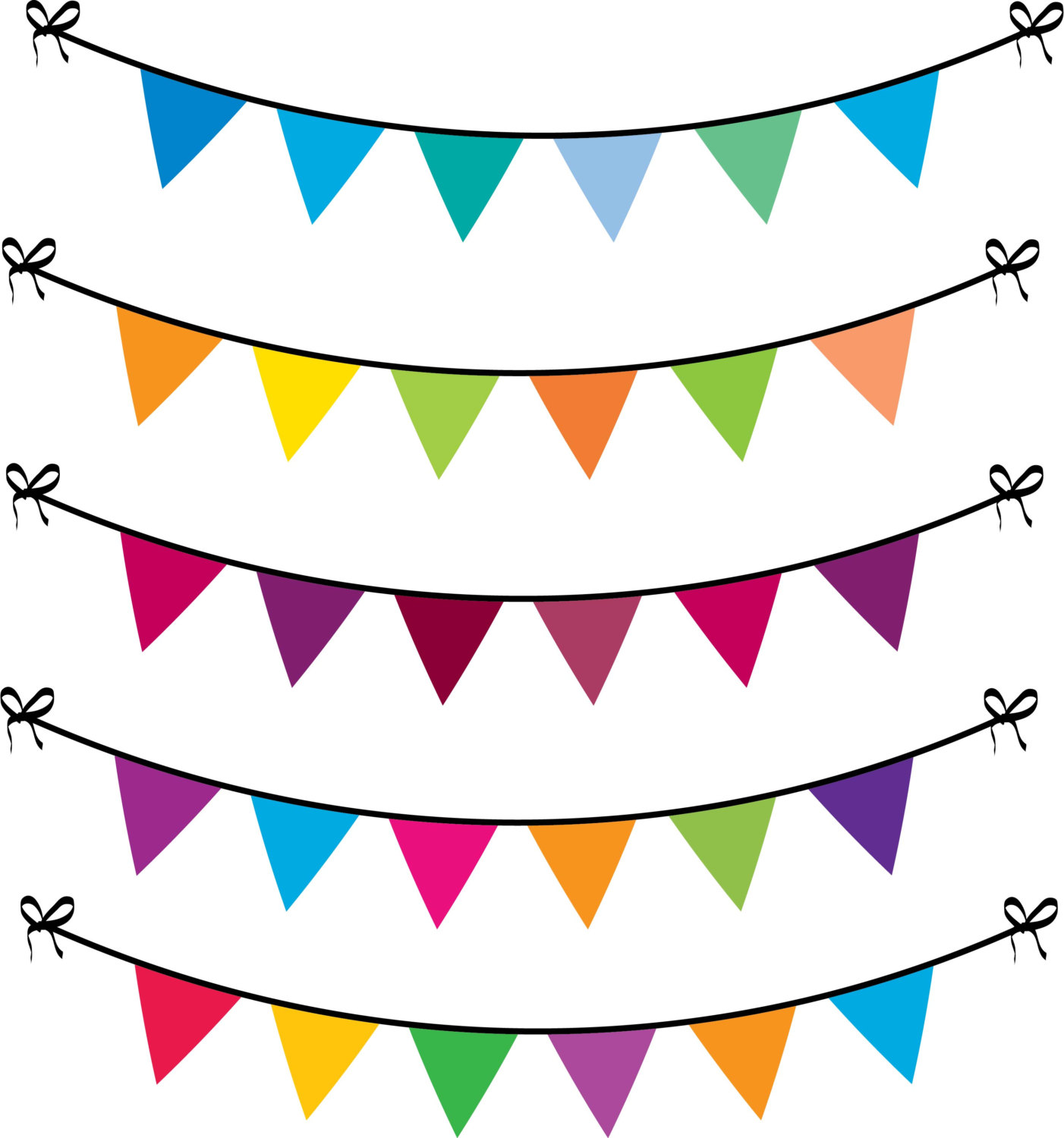 Free bunting cliparts.