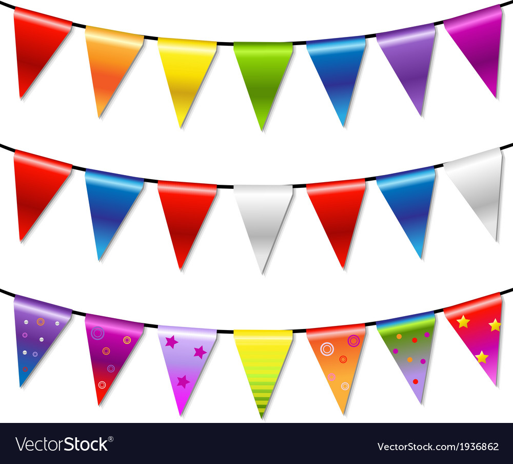 Rainbow Bunting Banner Garland