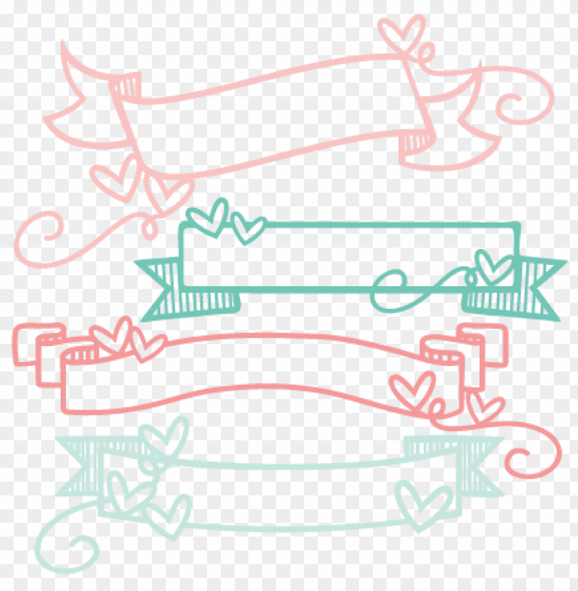Doodle banners svg.
