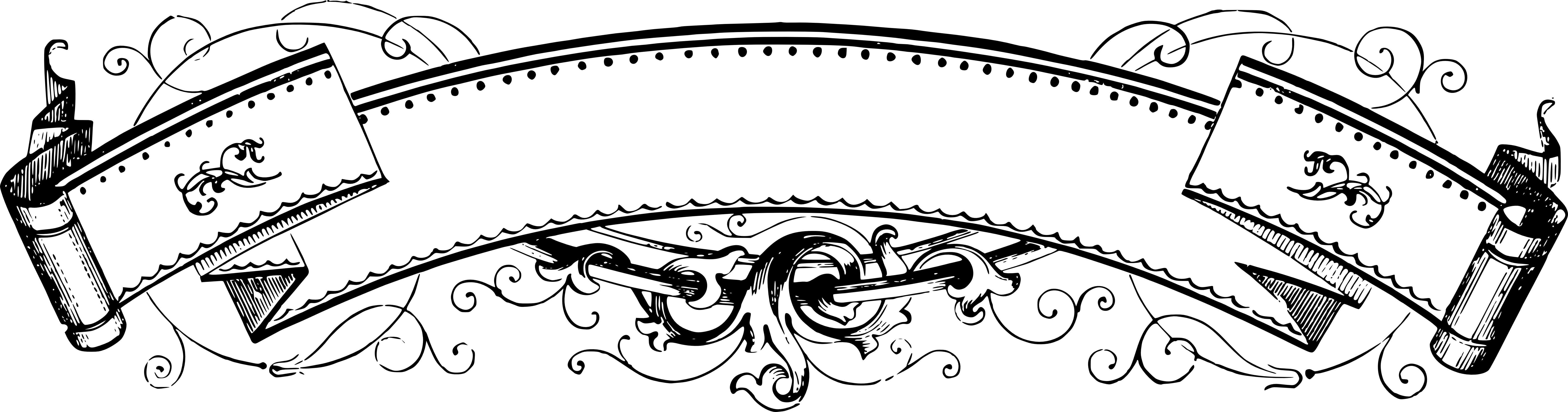 Banners clipart victorian.
