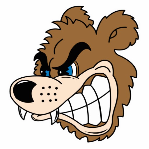 free bear clipart angry