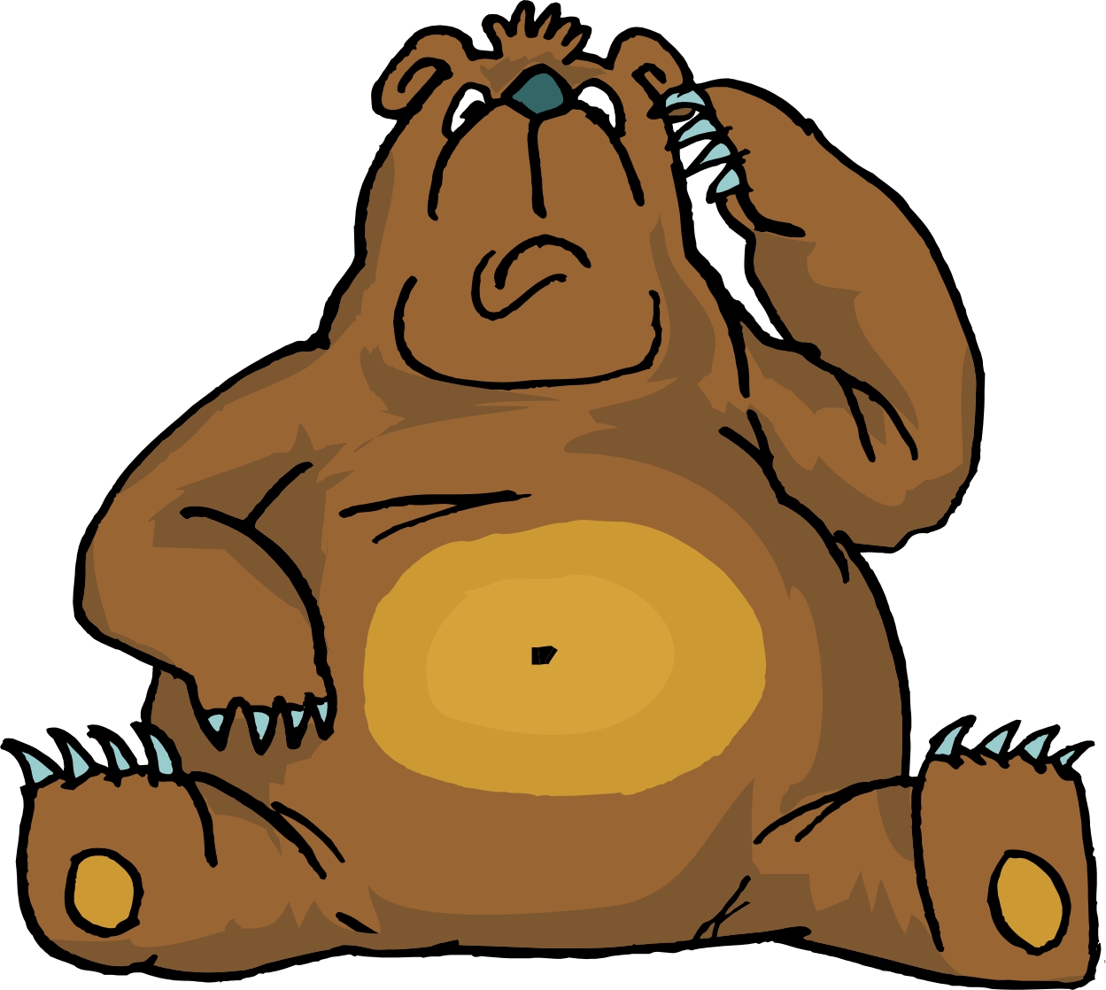 Free Angry Cartoon Bear, Download Free Clip Art, Free Clip