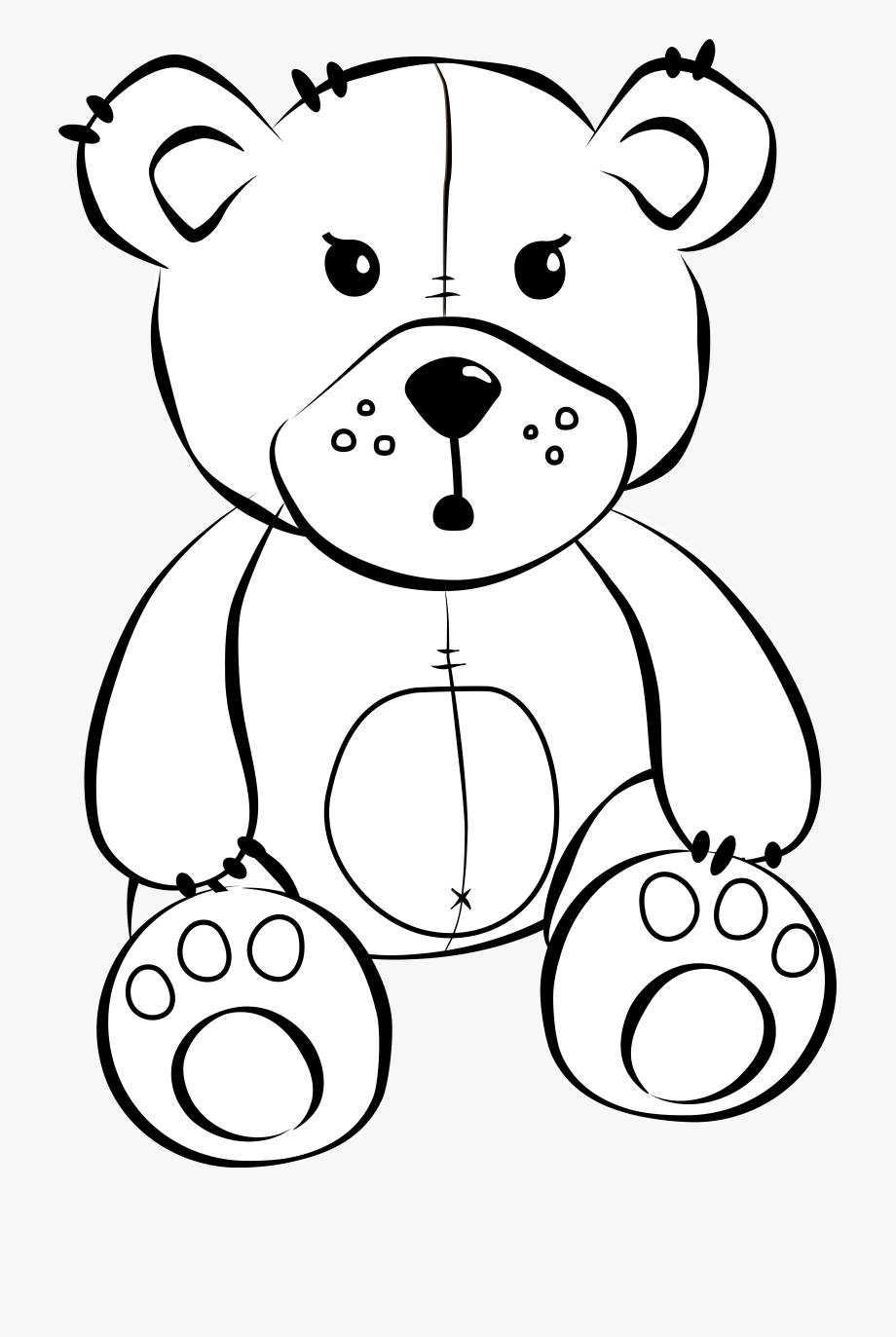 teddy bear clipart drawing