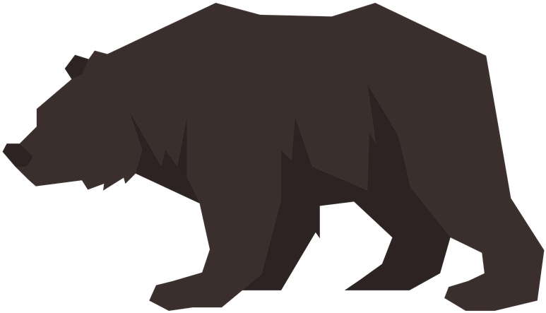 Grizzly bear clipart.