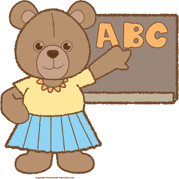 Kindergarten clipart bear.