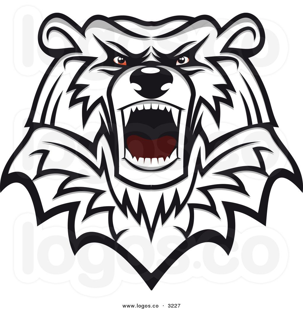 Bear clipart logo.