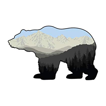 Grizzly Bear Clipart bear mountain