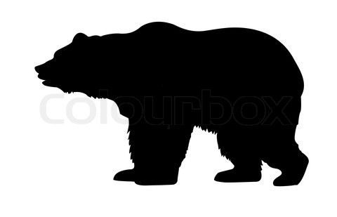 Bear clipart black and white