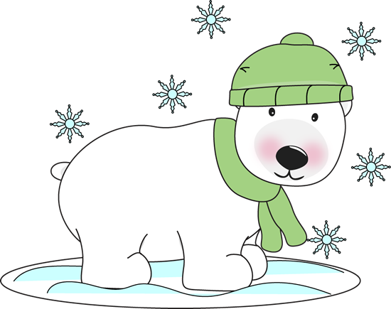 Free Christmas Polar Bear Clip Art