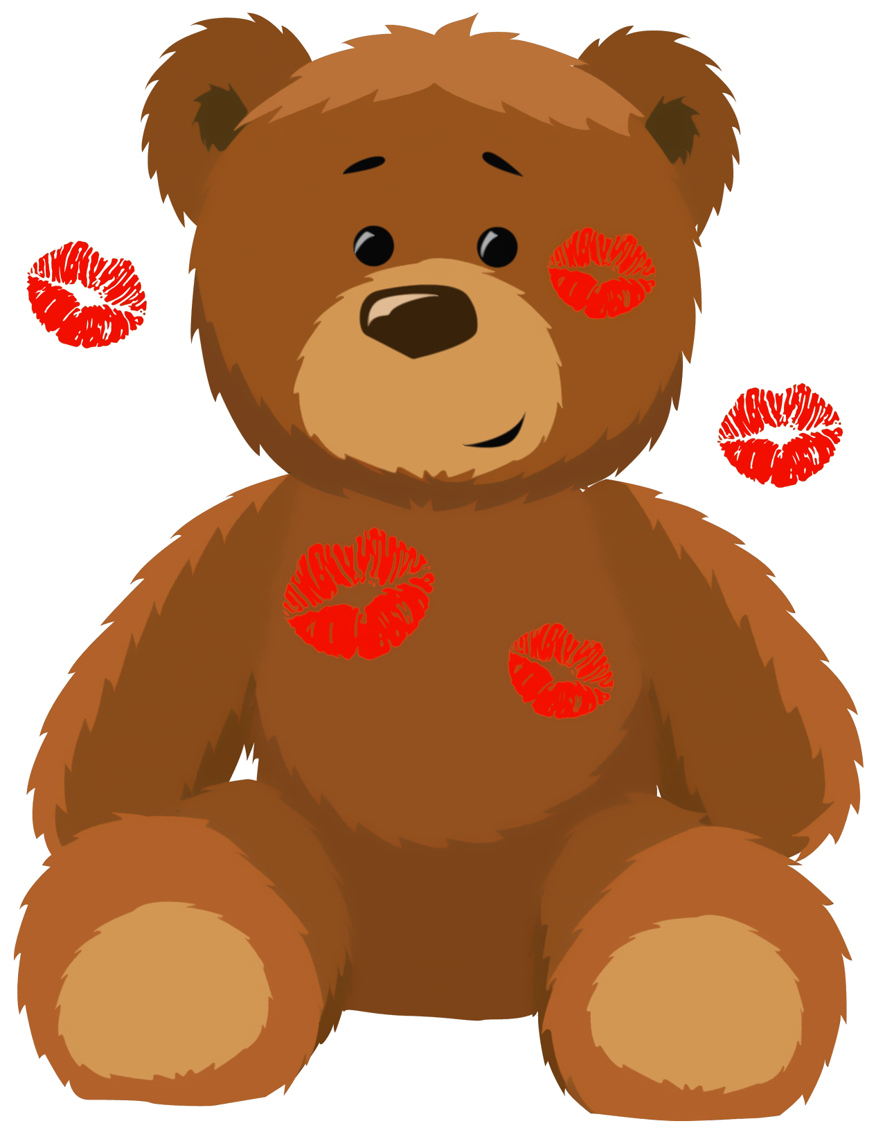 Brown bear American black bear Valentines Day Clip art