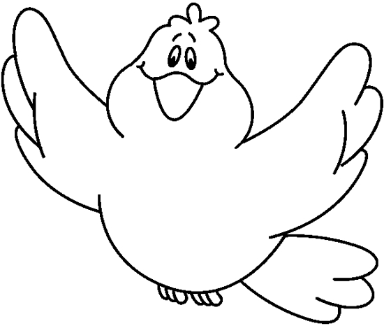 free bird clipart black and white