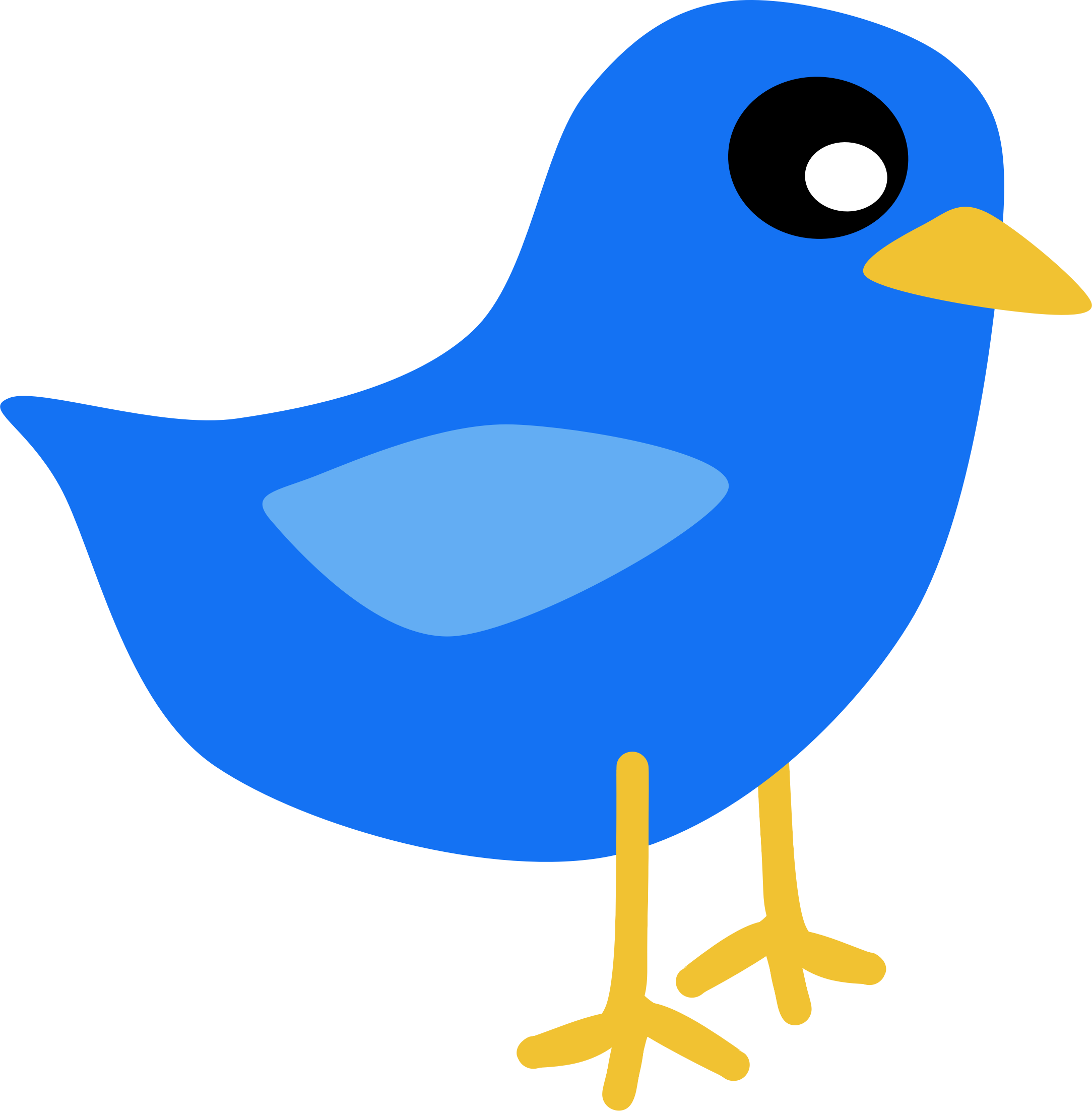 Blue bird vector.