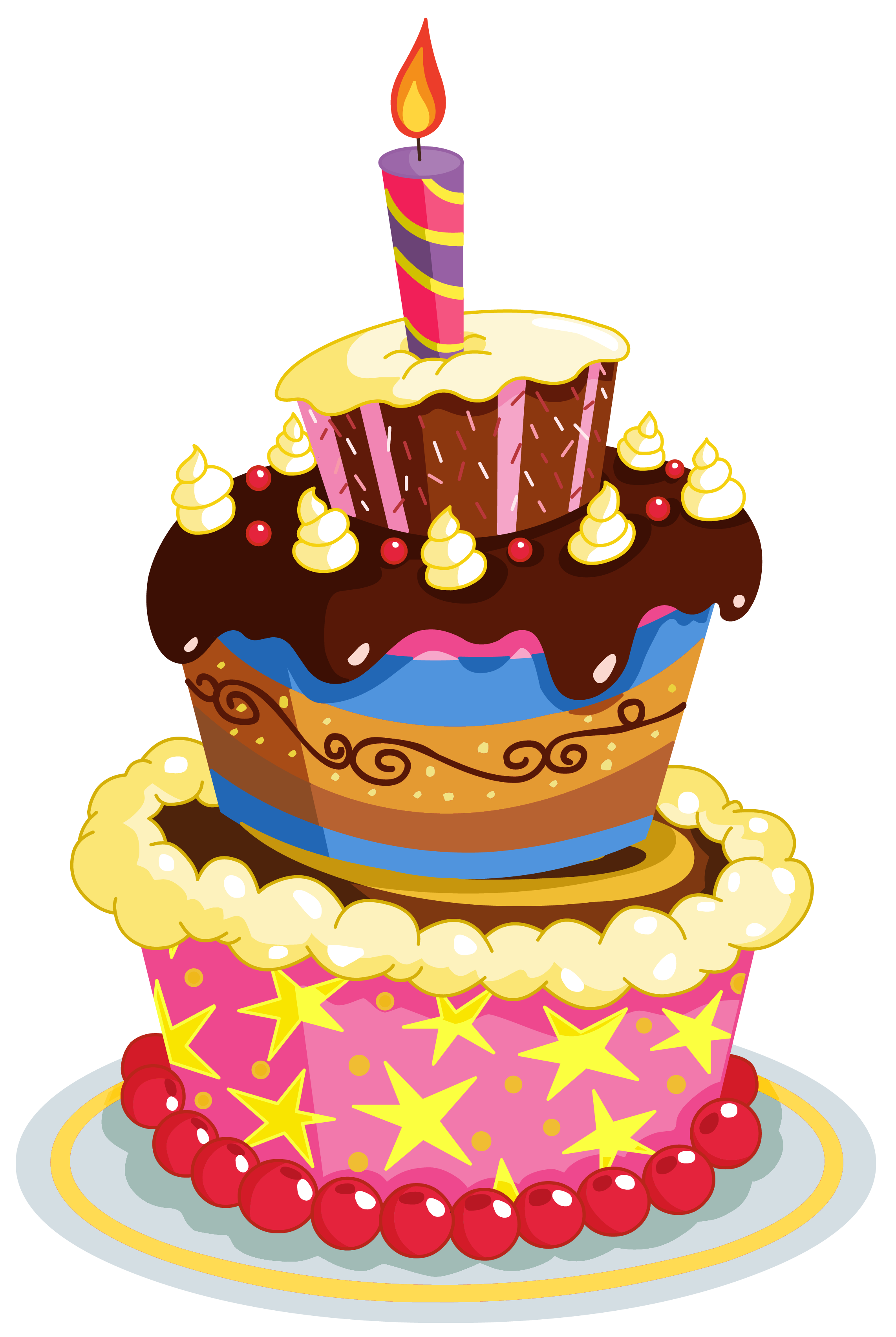 free birthday clipart cake