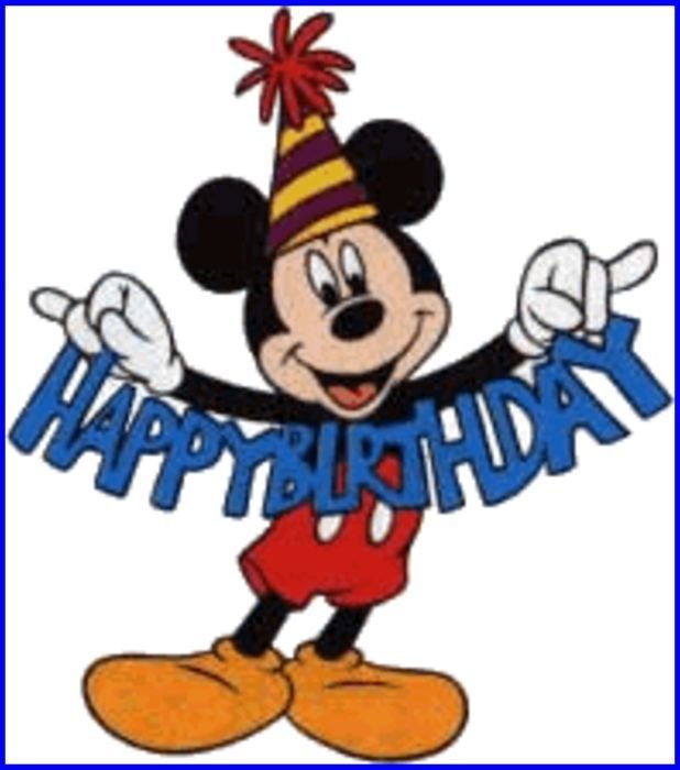 Mickey Mouse Happy Birthday Clip Art N