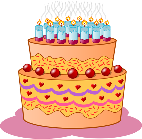 Birthday cake clip art public domain